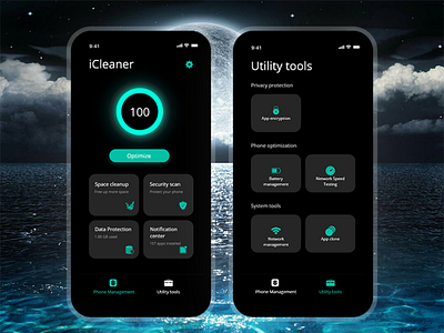 Best Optimize Phone Cleaner App Design app design cleanerapp mobile cleaner mobile optimizer mobileapp optimizer phone cleaner uidesign uitrends uiuxdesign