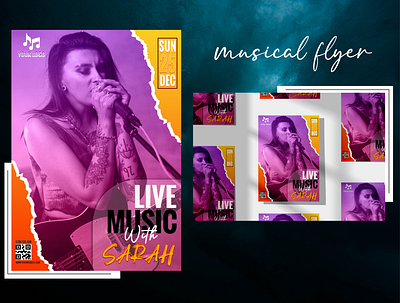Musical Flyer Design ads design designs facebook flyer flyerdesign flyers muscial music musical post posts socialnediapost