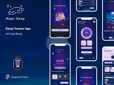 Magic Sleep App app appdesign mobile ui ux uxdesign