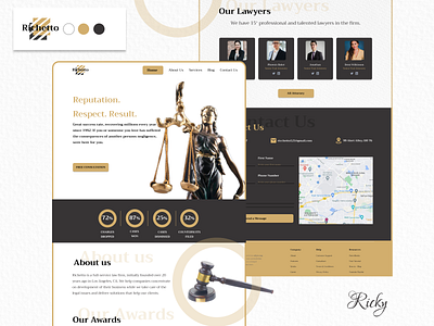 Richetto Law Firm | Web UI Design design ui ux webdesign website webui