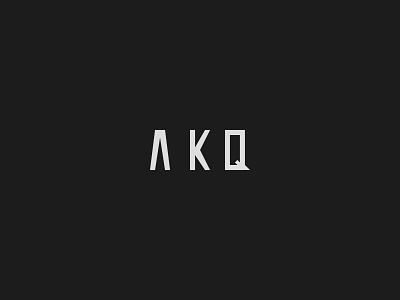 AKQ brand identity branding design fashion fashion brand icon logo logo design monochrome typography vector