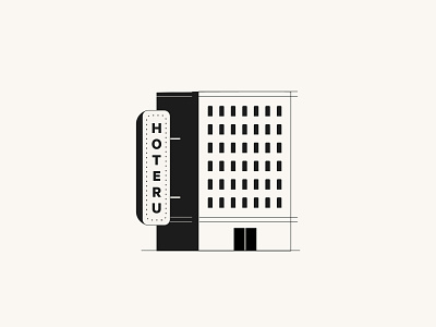 Doodle Hotel brand identity branding design illustration ui ux vector