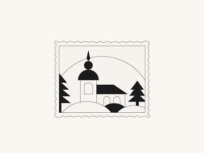 Doodle Postal Stamp brand identity branding design illustration ui ux vector