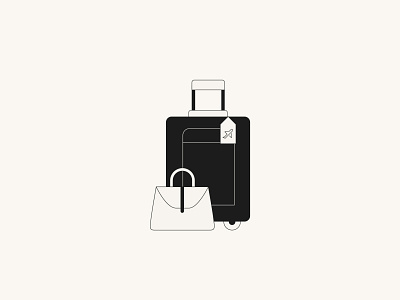 Doodle Luggage brand identity branding design illustration ui ux vector