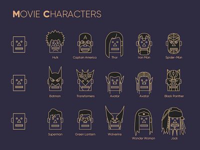 Movie Characters illustration