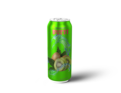 Buzzi- Soda can animation branding design graphic design ui ux