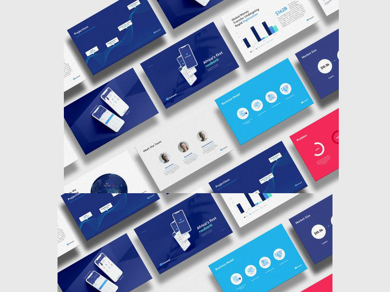 Powerpoint presentation design by Data King 120 on Dribbble