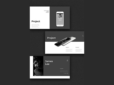 Simple powerpoint template attractive black brand branded brown business clean company cool creative dak design new nice poweroint presentation profesional slides trendy