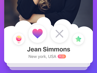 Datting App cross dailyui dating design dribbble match swipe