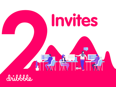 2 Dribbble Invites