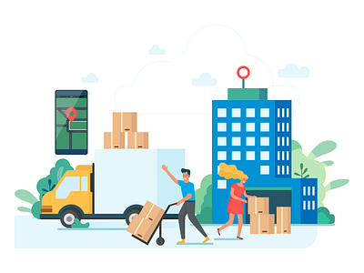 Online city logistics