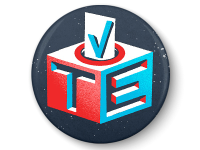 Election Day Vote Pin
