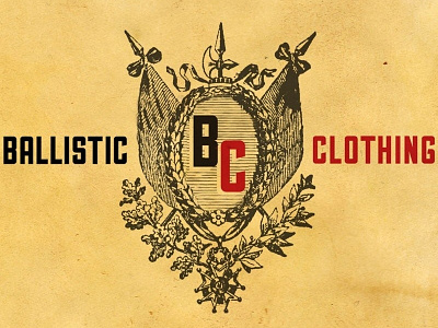 Ballistic Clothing branding clothing fashion logo ornate