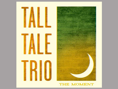 Tall Tale Trio Album cover album cover band design moon music sky texture