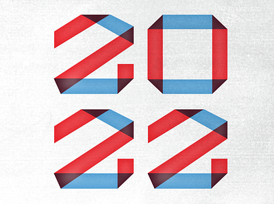 2022 New Year Type Explore 2022 branding design illustration illustrator new year texture transparent typography vector
