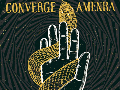 Neurosis, Converge, Amenra Poster concert poster converge ct illustration neurosis new haven pattern poster snake