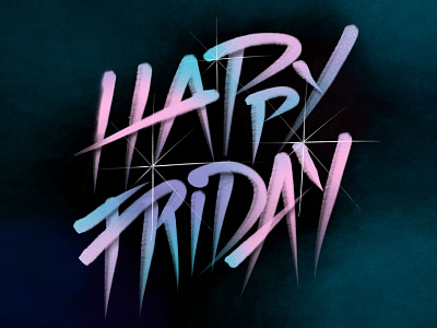 Happy Friday Lettering