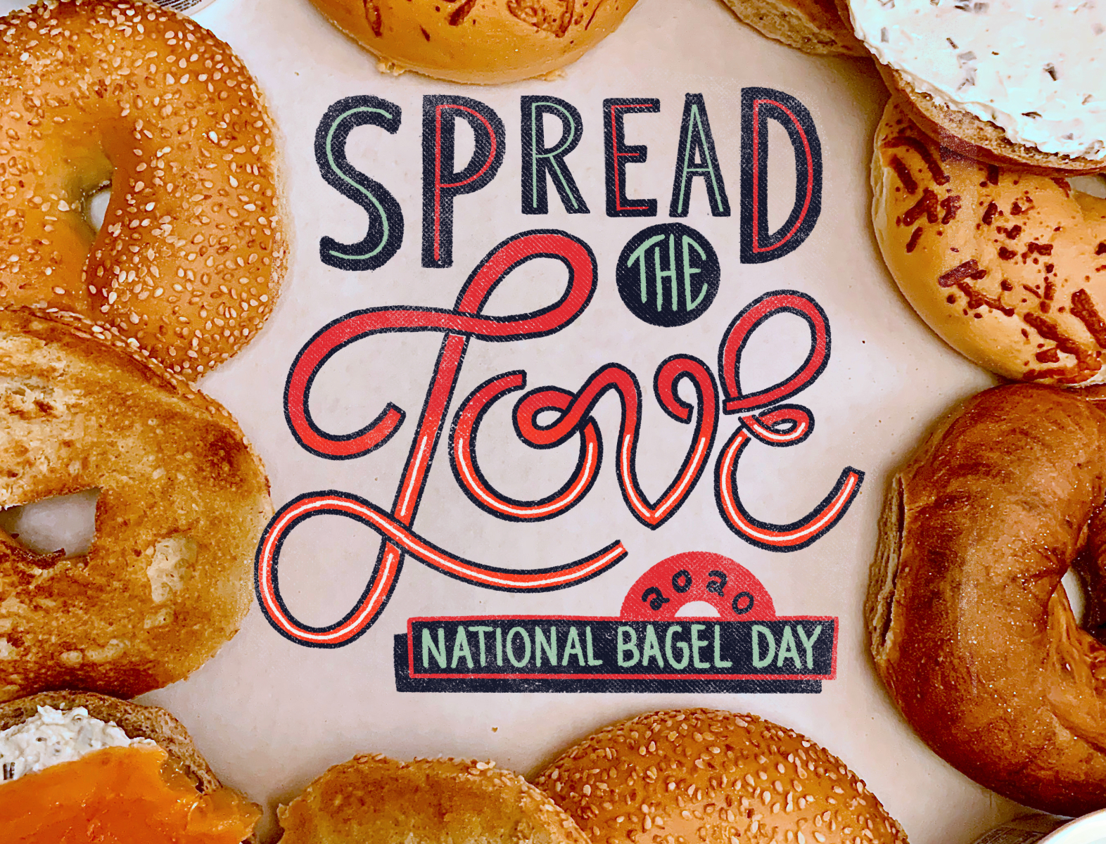 National Bagel Day Type by Matt Bourque on Dribbble