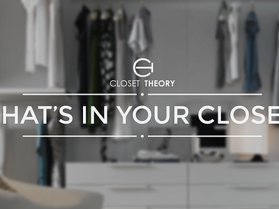 Closet Theory Redesign branding closet design logo photoshop redesign theory web website