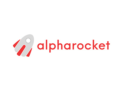 WIP Concept Alpharocket a alpha brand concept hypercompact launch logo rocket sketch wip work in progress