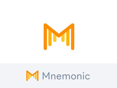 Mnemonic Logo (Concept) brand fit fitness health kit identity logo m memory mnemonic