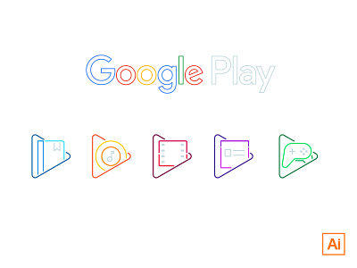 Play Line Icons [FREEBIE]