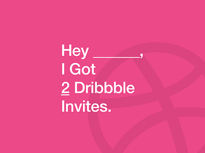 Dribbble Invite challenge contest flat free invite pink toronto