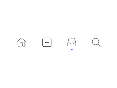 Tab Bar Icons [WIP] android icons instagram ios line minimal sketch tab bar tab icons