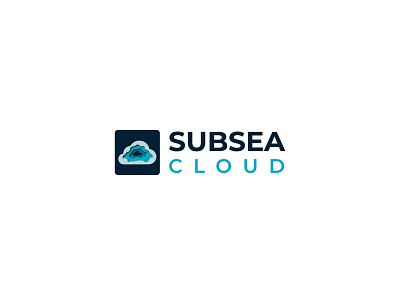 Subsea cloud logo branding design graphic design logo typography vector