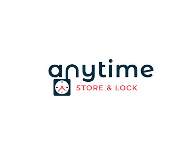 Anytime storage company logo branding design graphic design illustration logo typography vector