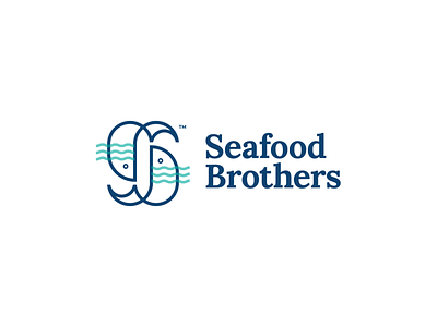 Seafood Brothers logo brandidentity branding buisiness design fish fishlogo graphic design illustration illustrator logo logoconcept logoinspiration logomark new typography vector visualdesign