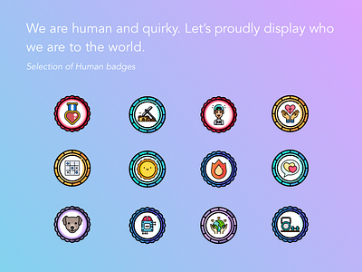 Human badges