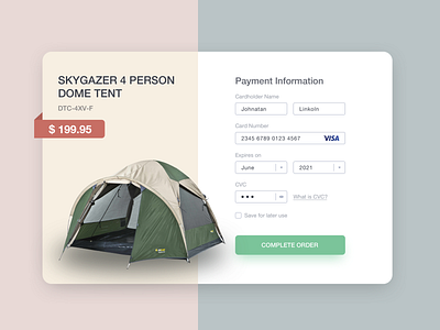 #DailyUI #002 Credit Card Checkout 002 checkout credit credit card daily 100 challenge dailyui design ecommerce finance form interface order pastel color payment payment form tent ui user interface ux web