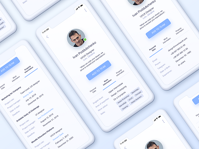 #DailyUI #006 User Profile 006 app clean daily dailyui design ios iphone layout minimal mobile presentation profile sketch social tabs ui user user profile ux