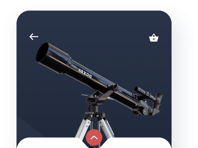 Telescope Shop App for DailyUI day 12 by Ivan Poddubchenko for QU
