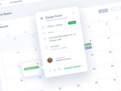 #DailyUI #016 Pop-Up/Overlay 016 app calendar calendar design dailyui dashboad design education event inspiration interface menu overlay planning popup schedule tabs ui ux web