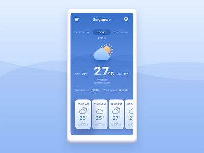 Weather #DailyUI #037 app dailyui design icons interface ios mobile ui ux weather weather app weather icon