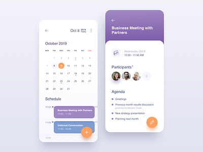 Calendar #DailyUI #day038 038 agenda app calendar dailyui date design event interface management meeting meetup mobile mobile app planning schedule task management tasks ui ux