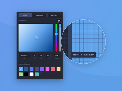 Color Picker #DailyUI #day060 060 app color color picker colorscheme colour dailyui design interface palette picker popup solid ui ux web