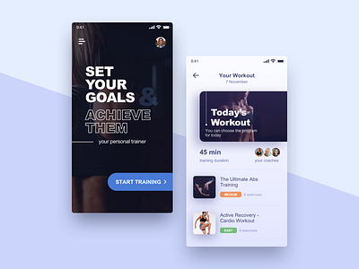 Workout of the Day #DailyUI #day062 app dailyui design fitness fitness app inspiration interface ios mobile training training app ui ux workout workout of the day