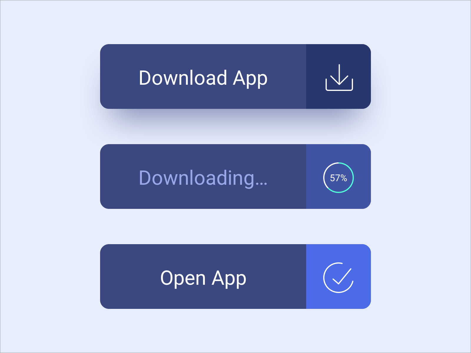 Download App Button #DailyUI #day074.