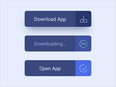 Download App Button #DailyUI #day074
