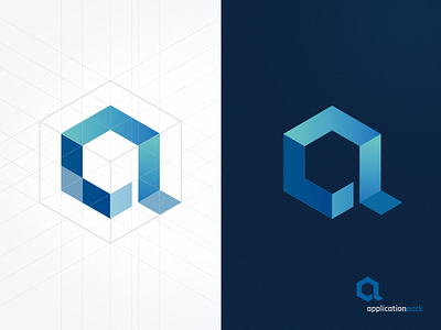 applicationpack logo concept a application branding concept geometry logo pack typography