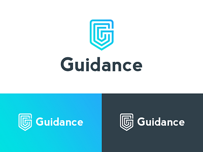 Guidance logo branding design g identity letter logo mark maze pin typography
