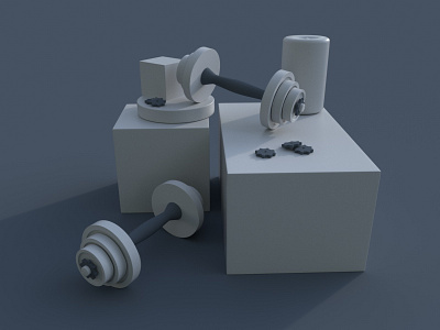 Daily C4D 001 - Dumbbell