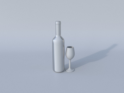 Daily C4D 004 - Wine & Glass