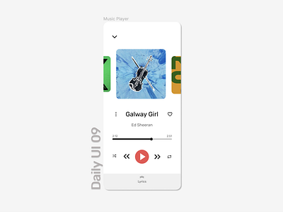 Music Player dailyui design ui ux