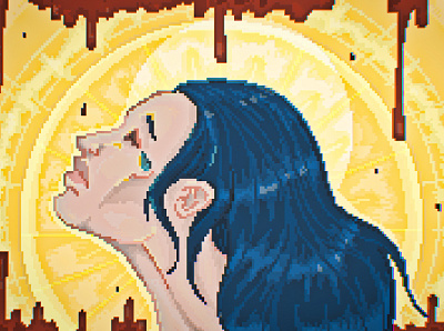 Femizid graphic design illustration pixel pixelart