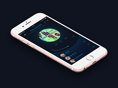 New Music Player app design mobile music ui