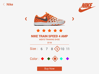 Nike Shoe Webpage Design